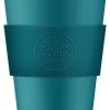 Ecoffee Cup Bay Of Fires PLA - Koffiebeker To Go 400 Ml - Petrol Siliconen