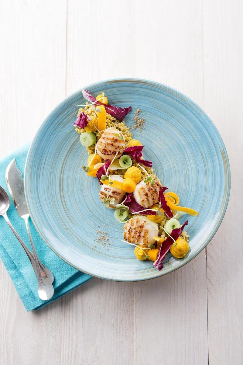 Cosy & Trendy Turbolino Plat Bord - Ø 27 Cm - Blauw - Set-6 5 Cosy & Trendy Turbolino Plat Bord - Ø 27 Cm - Blauw - Set-6 - Afbeelding 3