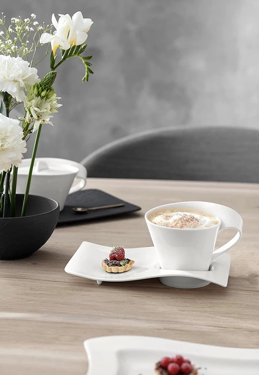 Villeroy & Boch New Wave Cappuccinoset - 8 Delig - Wit 6 Villeroy & Boch New Wave Cappuccinoset - 8 Delig - Wit - Afbeelding 4