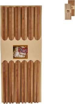 Merkloos 12 Paar Chopsticks - Bamboe - Sushi Eetstokjes - Lengte 24 Cm -Keukenbenodigdheden Winkel 859x1200
