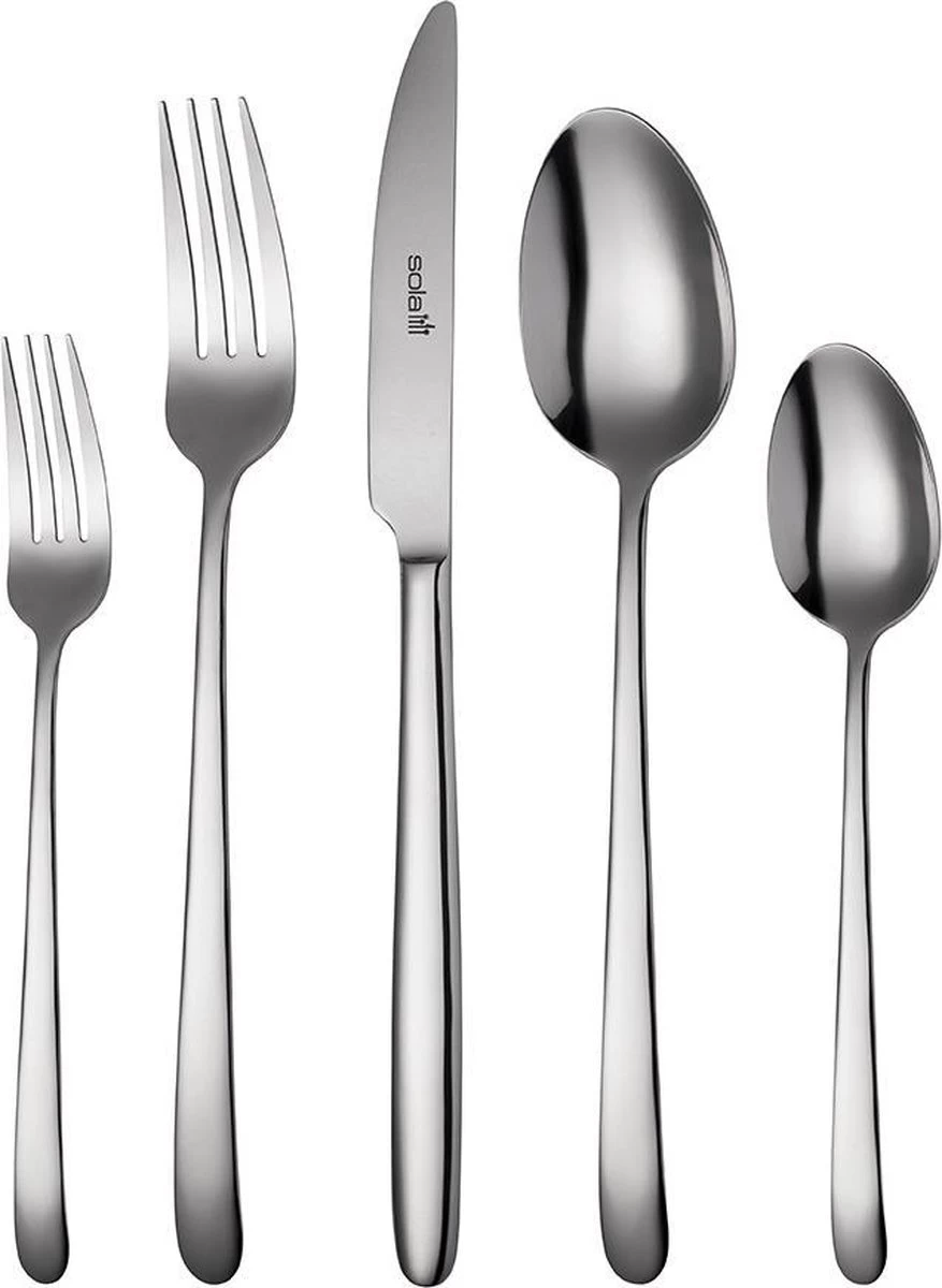 Sola Bestekset Ibiza - Economy - 8 Persoons - 70 Delig - Zilver Chroomstaal 18/0 - RVS 3 Sola Bestekset Ibiza - Economy - 8 Persoons - 70 Delig - Zilver Chroomstaal 18/0 - RVS