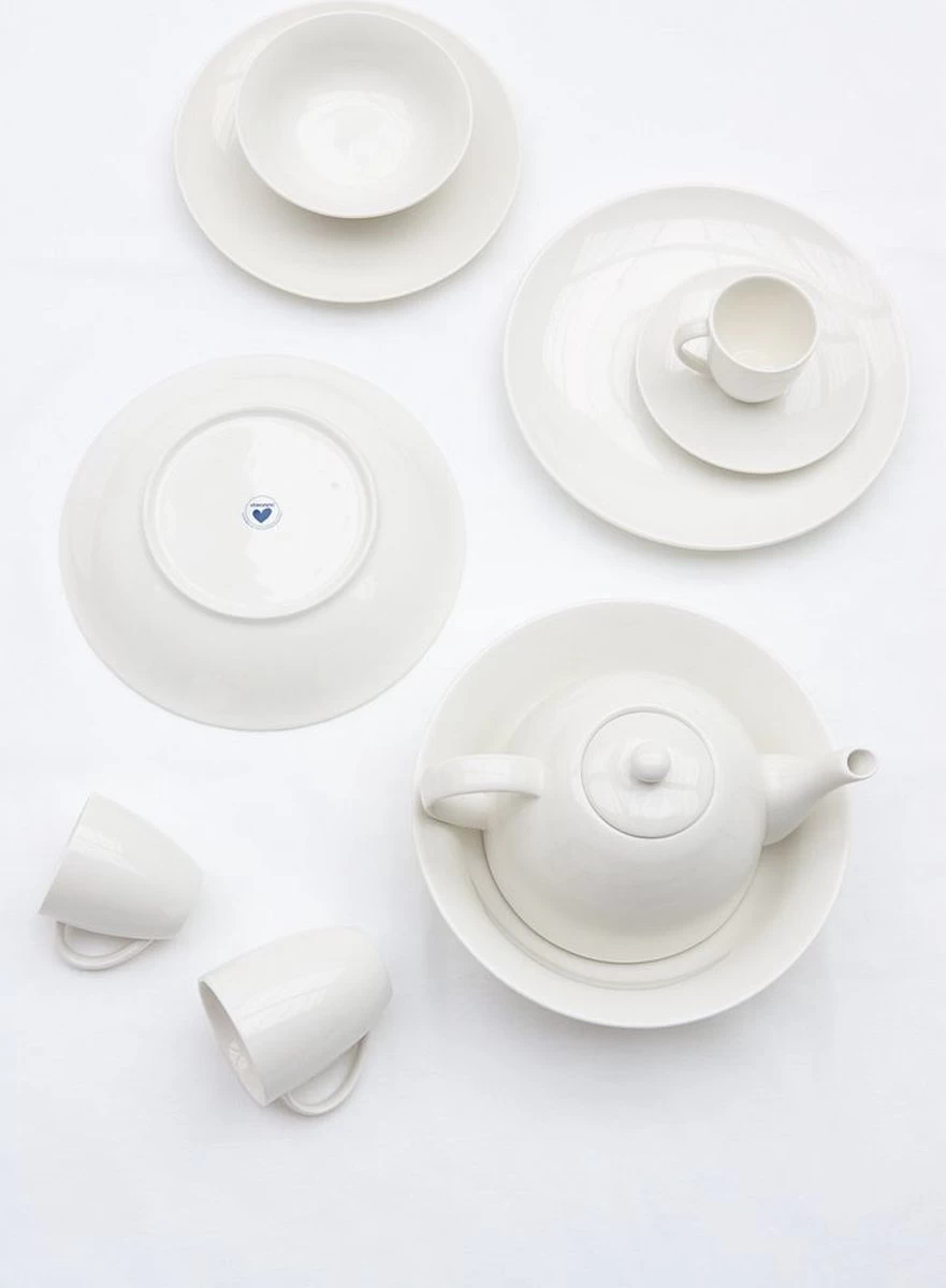 Vtwonen 4 Koffiekopjes Met Schoteltjes - Wit - Porselein - 100ml 7 Vtwonen 4 Koffiekopjes Met Schoteltjes - Wit - Porselein - 100ml - Afbeelding 5