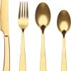 Bestekset - Bestek Goud -24 Delig-Zwitsers Kwaliteit-Complete Set-100% Roestvrijstaal-Gold 24k-Goud 24K -Keukenbenodigdheden Winkel 895x1200