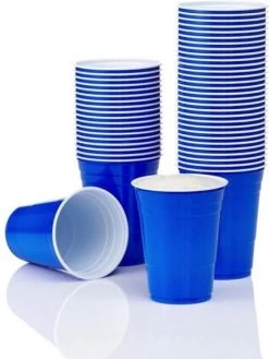 Merkloos Blue Cups - 50stuk(s) - 475ml - Party Cups - Beerpong - Drankspel - Beerpong Bekers - Plastic Bekers -Keukenbenodigdheden Winkel 900x1200 34