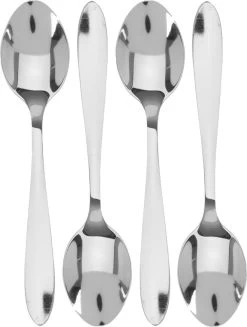 Get-it Koffie/thee Lepeltjes - 4st - RVS -12 Cm - Keukenbenodigdheden