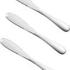 Merkloos Zilverkleurige 3-delige Botermessen Set - Roestvrijstaal - Messenset Voor De Boter - 3 X 20,8 X 1,6 Cm -Keukenbenodigdheden Winkel 934x1200 1