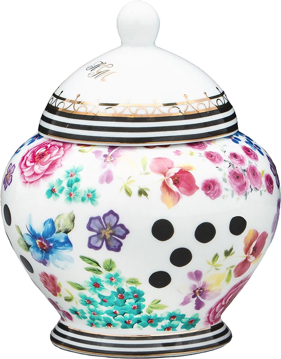 Melli Mello - Suikerpot Nora - Suikerkommetje - Bloemen - Stippen - Suiker 3 Melli Mello - Suikerpot Nora - Suikerkommetje - Bloemen - Stippen - Suiker