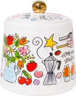 Blond Amsterdam, Happy - Suikerpot Goud -Keukenbenodigdheden Winkel 954x1200 2