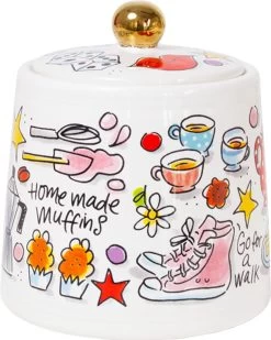 Blond Amsterdam, Happy - Suikerpot Goud -Keukenbenodigdheden Winkel 959x1200 1