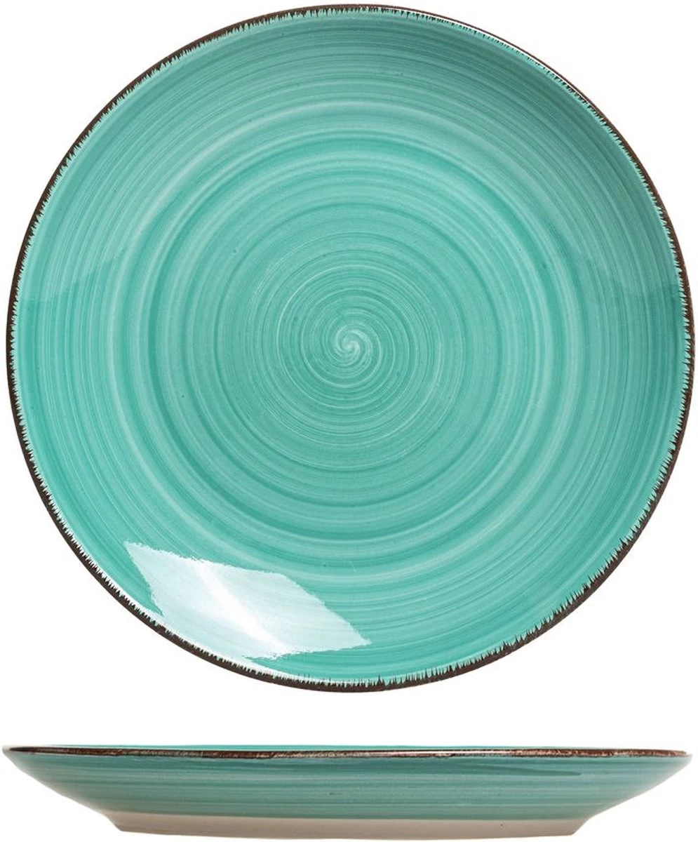 Ontbijtbord (6 Stuks) - Groene Tinten - 19cm - Aardewerk 9 Ontbijtbord (6 Stuks) - Groene Tinten - 19cm - Aardewerk - Afbeelding 7